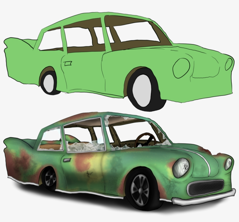 Work In Progress Asset For My Time Twisting Adventure - Antique Car, transparent png download
