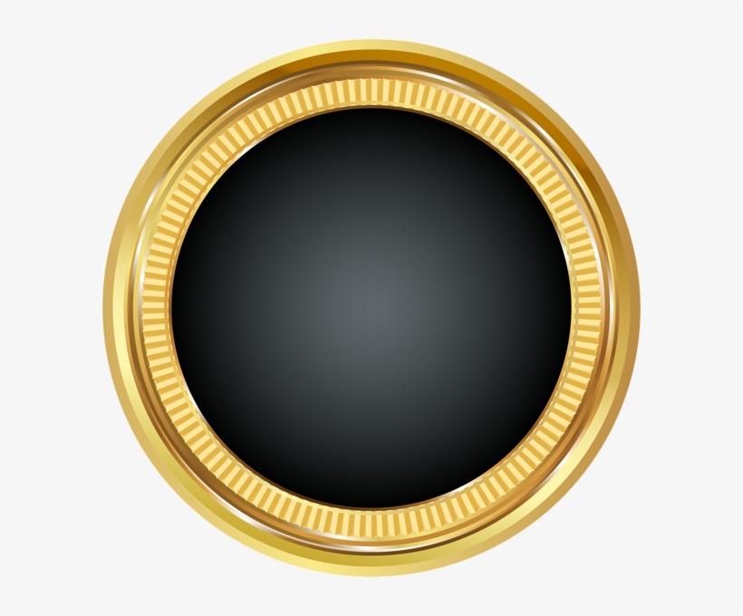 Seal Badge Gold Black Png Clip Art Image - Real Safe Combination Lock, transparent png download
