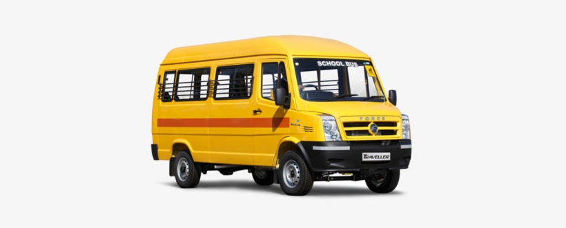 School Bus Png Free Download - Tempo Traveller School Bus, transparent png download