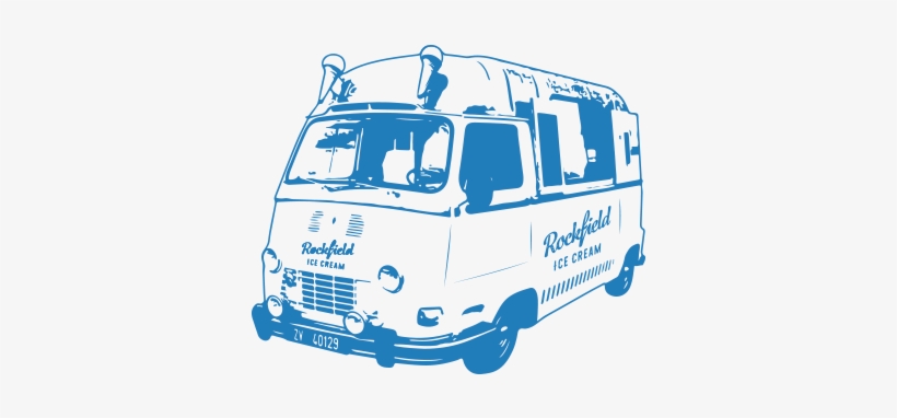 Blue-van - Rockfield Ice Cream, transparent png download