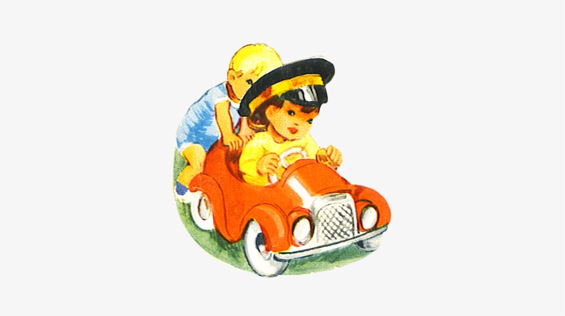 Vintage Clip Art Child At The Photographer, Kids Playing - Toy, transparent png download