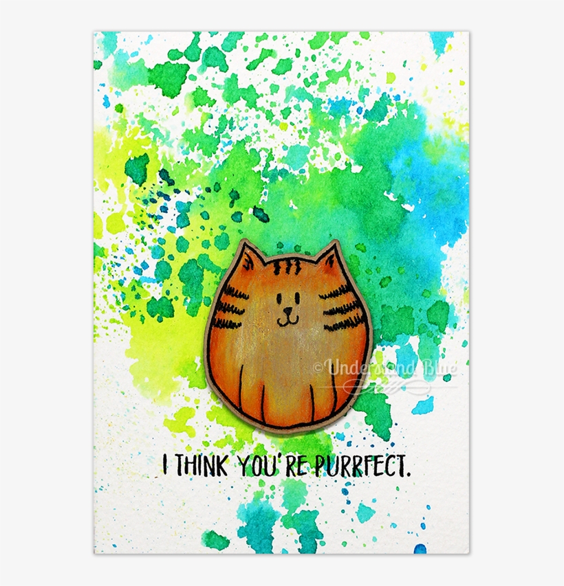 Feline Good By Understand Blue With Video Tutorial - Cardmaking, transparent png download