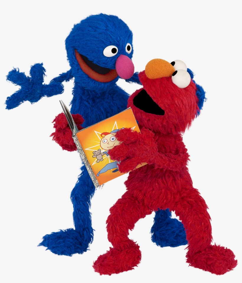 Sesame Street Clip Art - Sesame Street Reading A Book, transparent png download