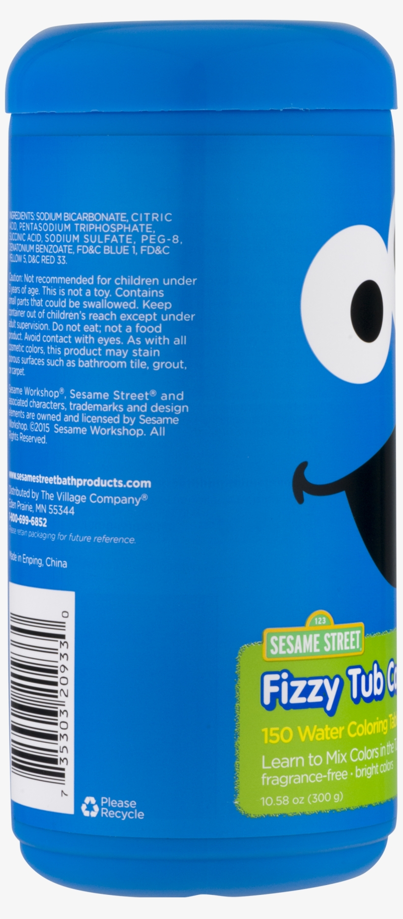 Sesame Street Fizzy Tub Colors, Assorted Bathwater - Graphic Design, transparent png download