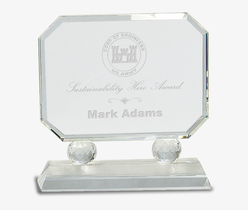 Cry72 Rectangle Crystal Award Clear Base, transparent png download