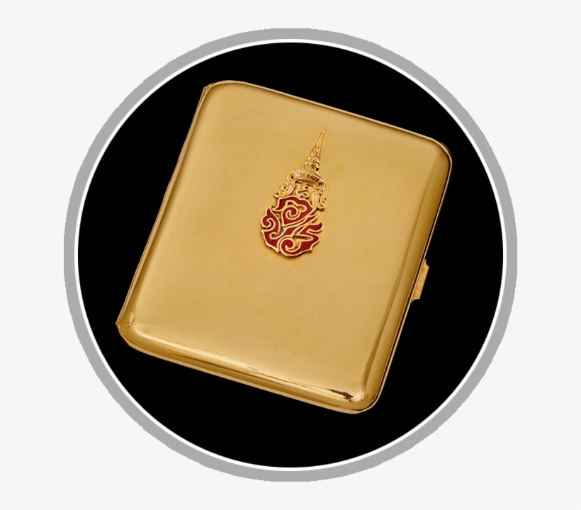 Cigarette Case With Royal Cypher Of King Ananda Mahidol - Cigarette Case With Royal Monogram Of King Ananda Mahidol, transparent png download