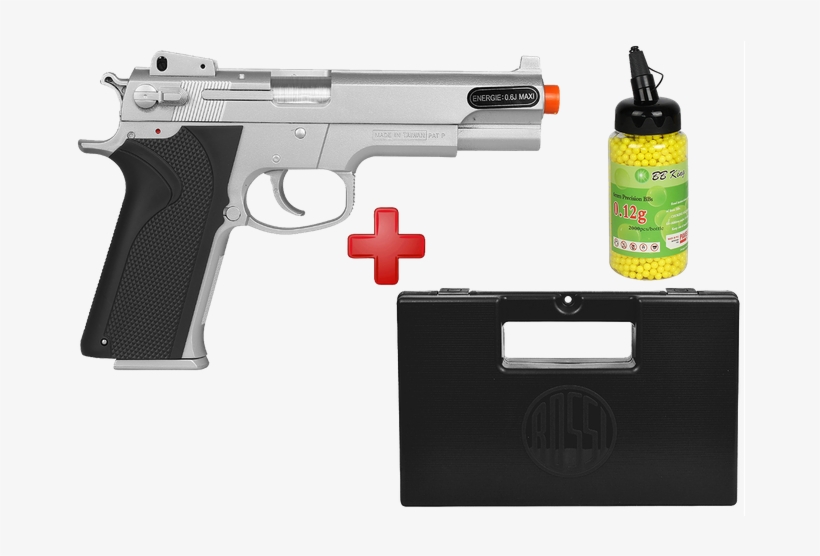 Pistola Airsoft Spring Kwc Smith & Wesson - Pistola Airsoft Taurus Pt24/7 Cybergun + Magazine +, transparent png download
