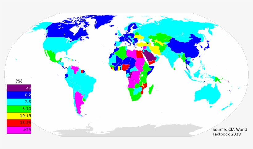 In 2016, Venezuela Had The Highest Annual Inflation - Death Penalty World Map, transparent png download