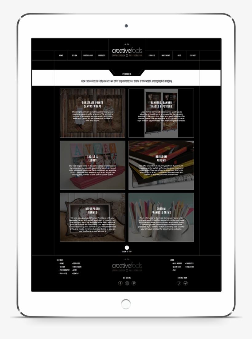 Ipad Image Of A Custom Showit Website Design By Crystal - Smartphone, transparent png download