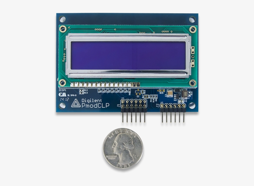 The Digilent Pmod Clp Is A 16×2 Character Lcd Module - Digilent - 410-142 - Lcd Character Modules - Displays, transparent png download