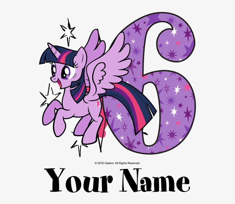 Mlp Twilight Sparkle 6th Birthday Sweatshirt - Twilight Sparkle T Shirt, transparent png download