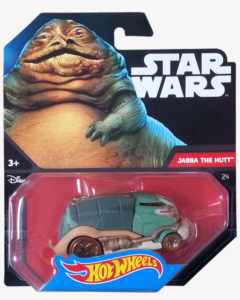 Jabba The Hutt Package Front - Hot Wheels Star Wars Characters, transparent png download