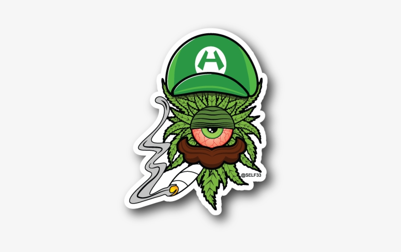 Luigi Clops Vinyl Sticker - Rasta Clops Sticker, transparent png download