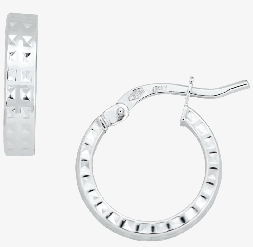 Tire Tracks Hoops - Earrings, transparent png download