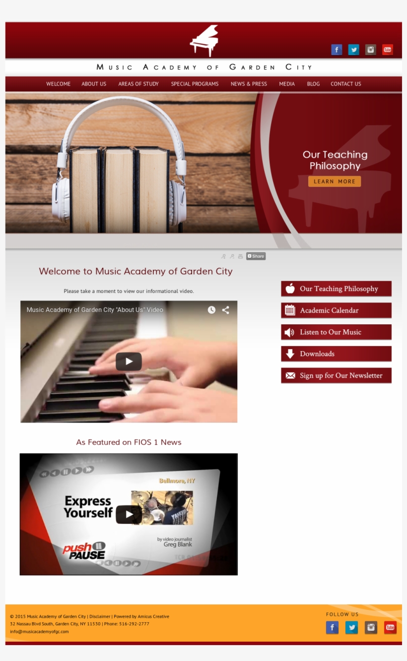 Music Academy Of Garden City Competitors, Revenue And - Website, transparent png download