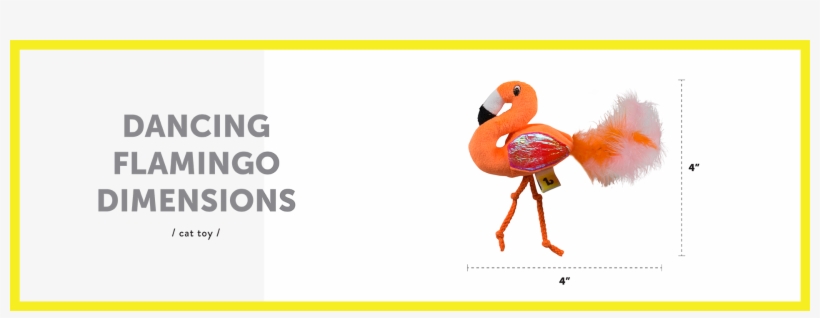 Dimensions Dancing Flamingo For Cats English - Dog, transparent png download