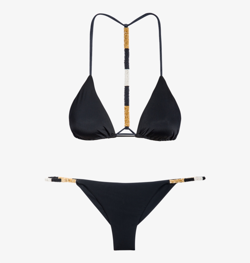Black Ella Triangle Bikini - Bikini, transparent png download