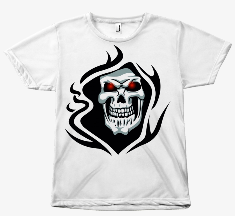 Grim Reaper Skull T-shirt - Grim Reaper Head Png, transparent png download