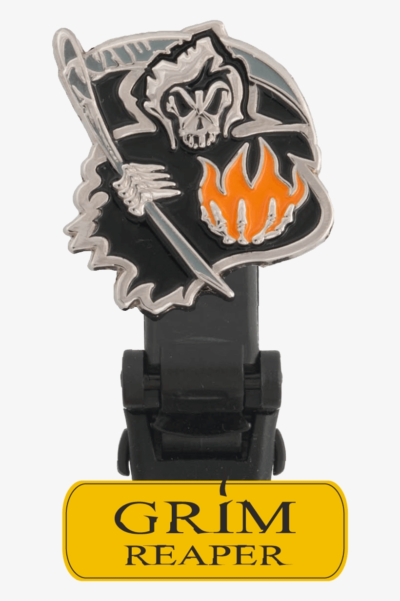 Grim Reaper Clip - Biker Boot Straps Butterfly Boot Strap Clip, transparent png download