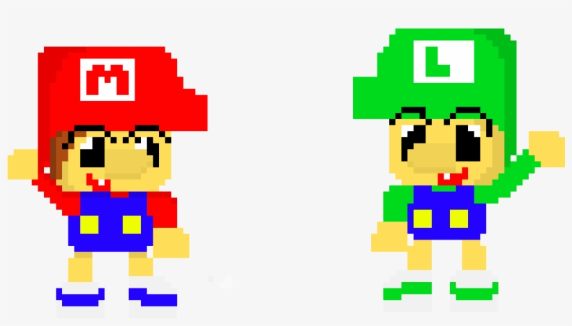 Baby Mario And Baby Luigi - Art, transparent png download