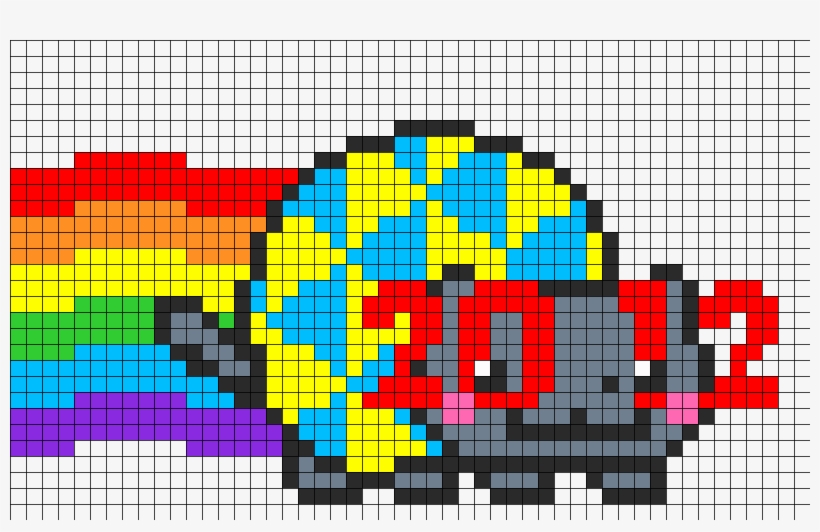 Can Anyone Please Make Me A Nyan Cat Out Of Keyboard - Bead, transparent png download