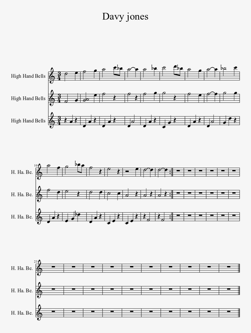 Davy Jones Music Box - Earthbound Eight Melodies Notes, transparent png download