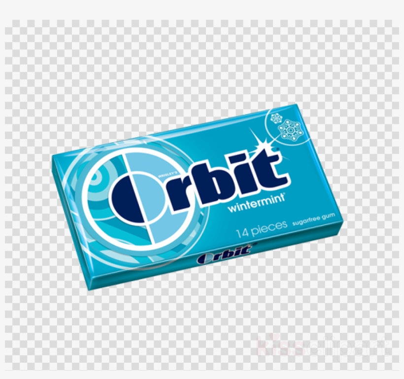 Wrigleys Wintermint Orbit Bubble Gum Clipart Chewing Orbit Citrus Mint Gum PNG Image
