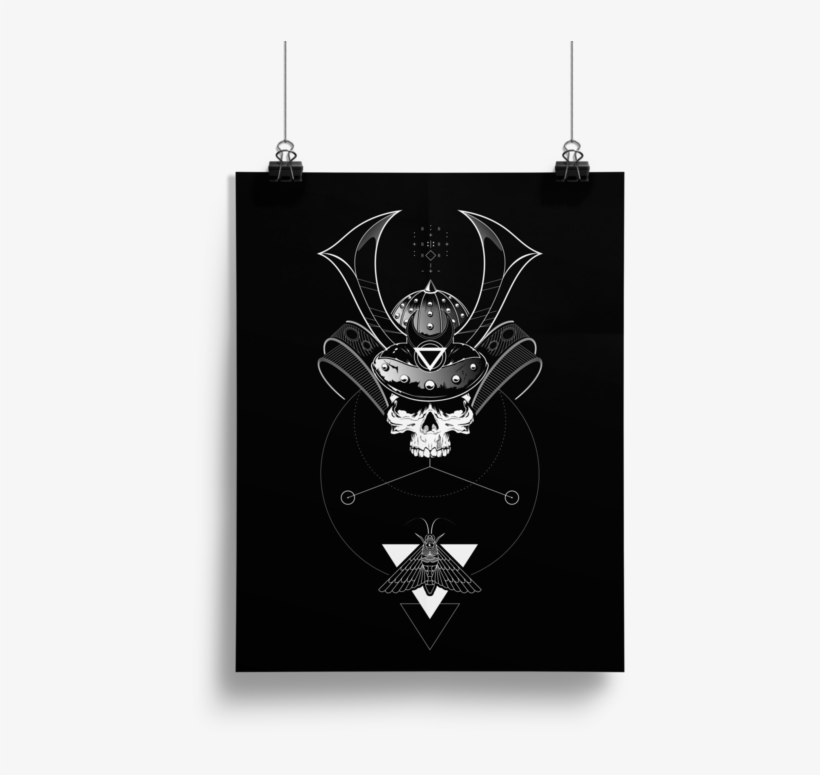 Ghost Rōnin Print 18"x24 - Hip Flask, transparent png download