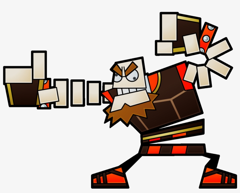 O'chunks Artwork- Super Paper Mario - Super Paper Mario O Chunks, transparent png download
