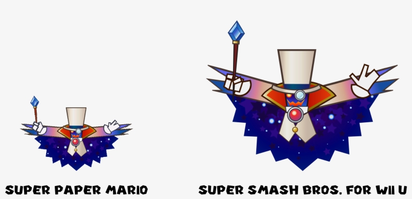 Is Ssb4 Hinting At A New Paper Mario On The Wii U - Super Paper Mario Count Bleck, transparent png download