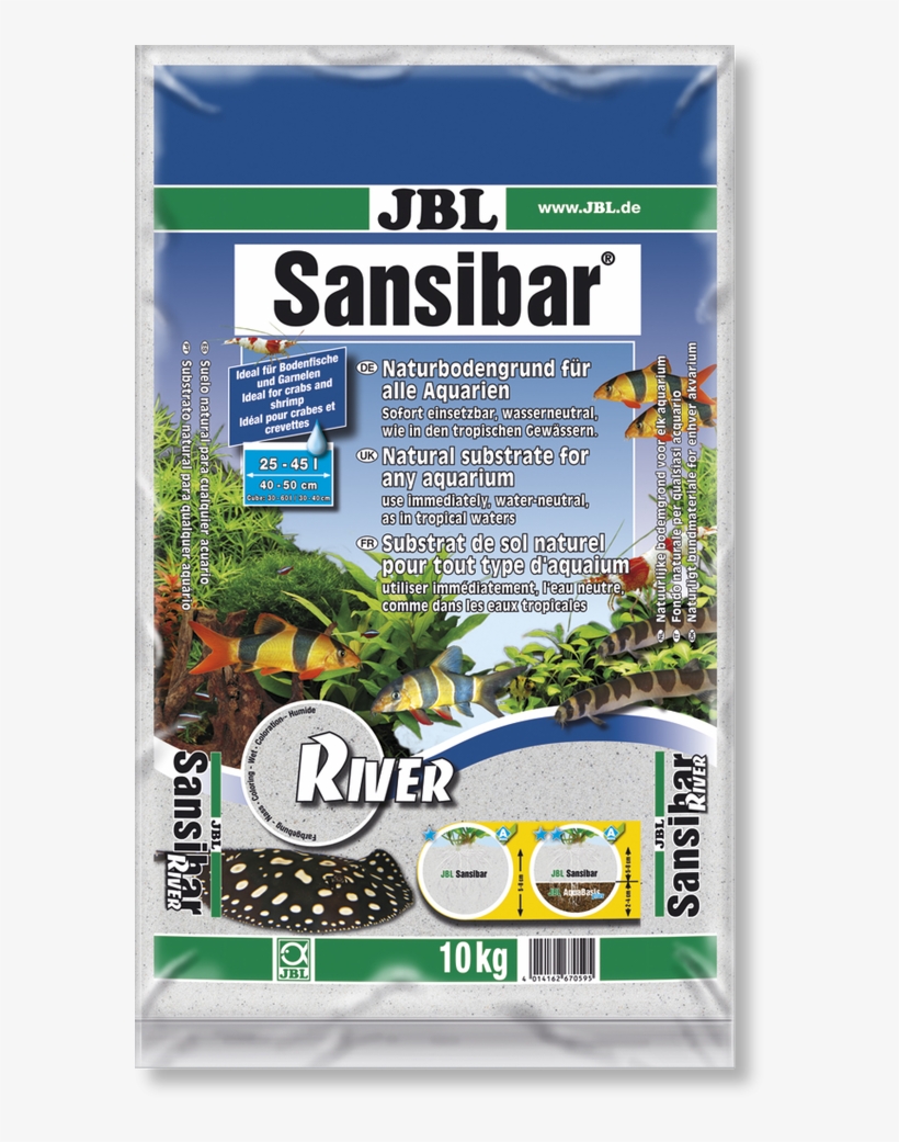 Arena Decorativa Con Guijarros Negros Para Acuario - Jbl Sansibar River Fine Aquarium Sand Substrate 10kg, transparent png download