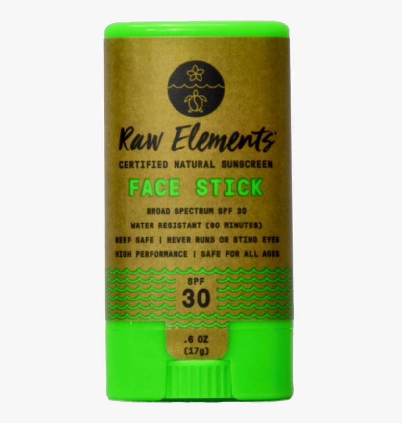 Raw Elements Organic Sun Screen 30 Eco Stick - Sunscreen, transparent png download