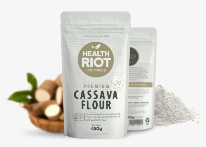 Health Riot Premium Cassava Flour - Health Riot Premium Cassava Flour 450g, transparent png download