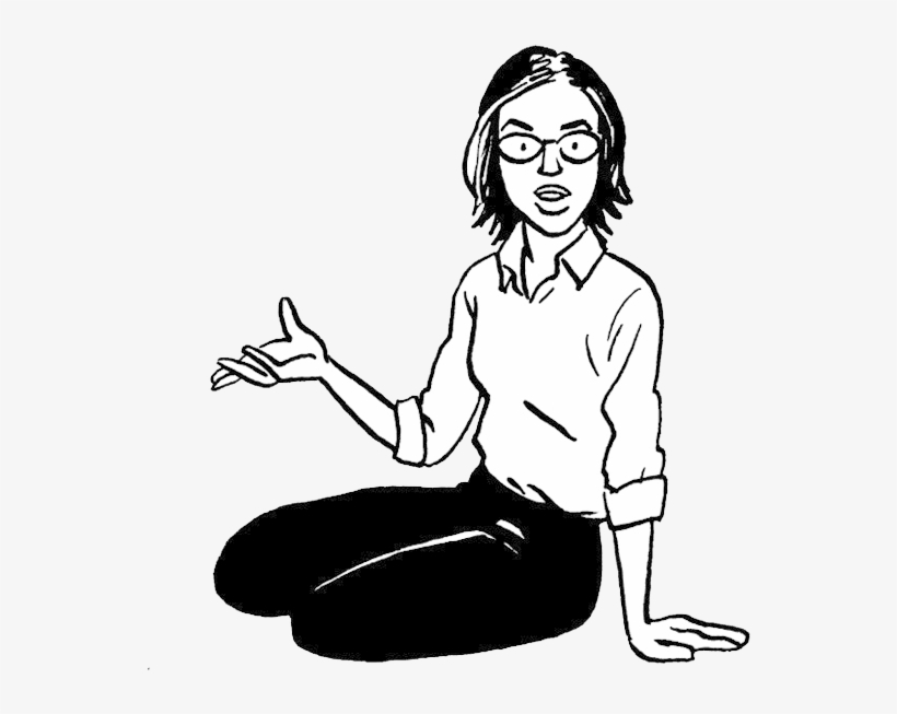 Jess Presenting Seated - Jessica Abel, transparent png download