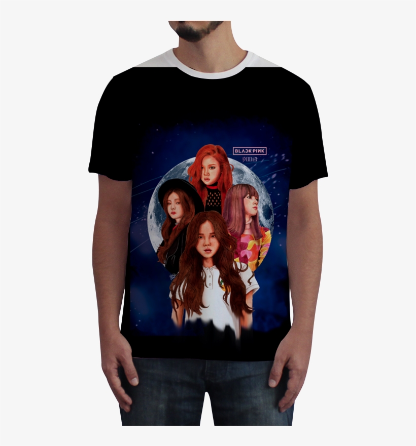 Camiseta Fullprint Blackpink - T-shirt, transparent png download