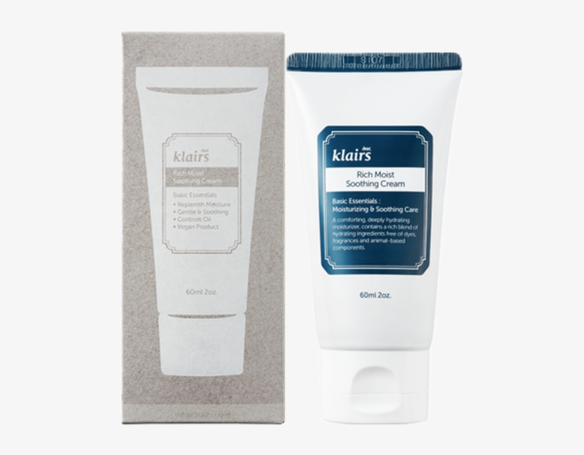 Dear Klairs Rich Moist Soothing Cream, transparent png download