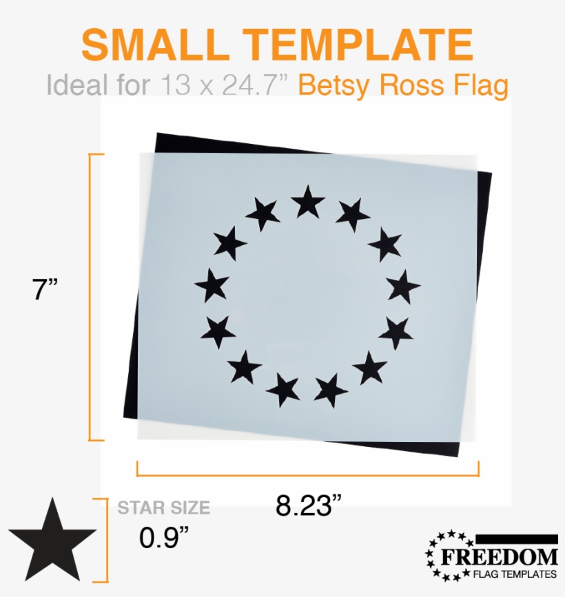 Betsy Ross 13 Star Template - G Spec Betsy Ross, transparent png download