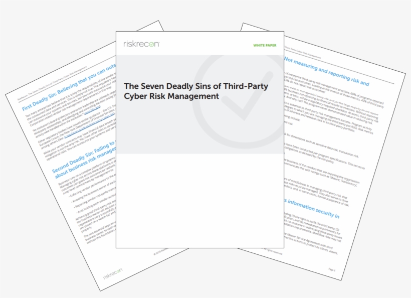 7 Deadly Sins - Riskrecon Inc., transparent png download