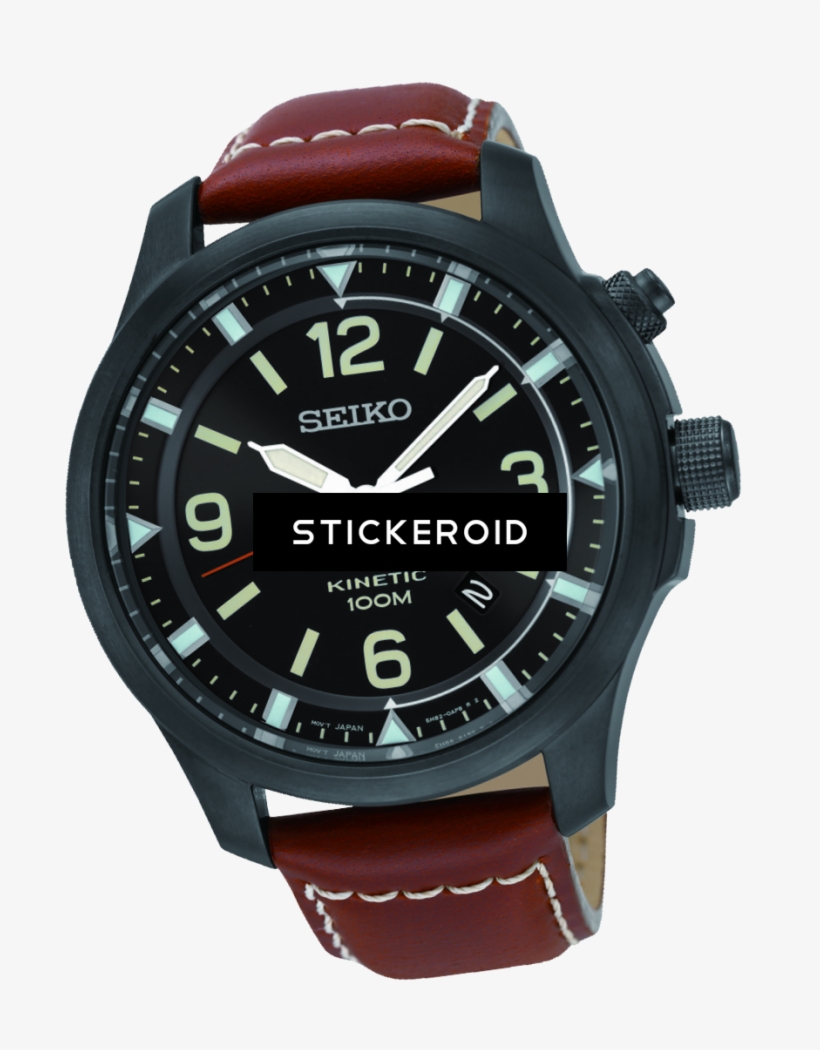 Watches On Hand - Seiko Mens Kinetic Ska691p1, transparent png download