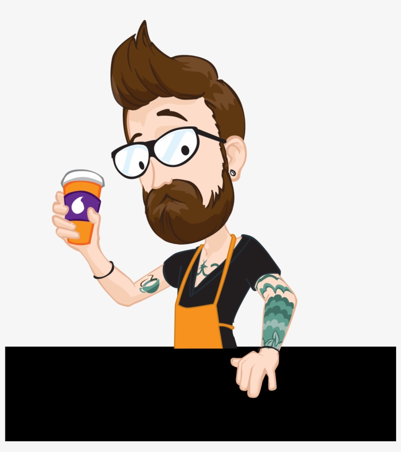 About Us - Barista Cartoon, transparent png download