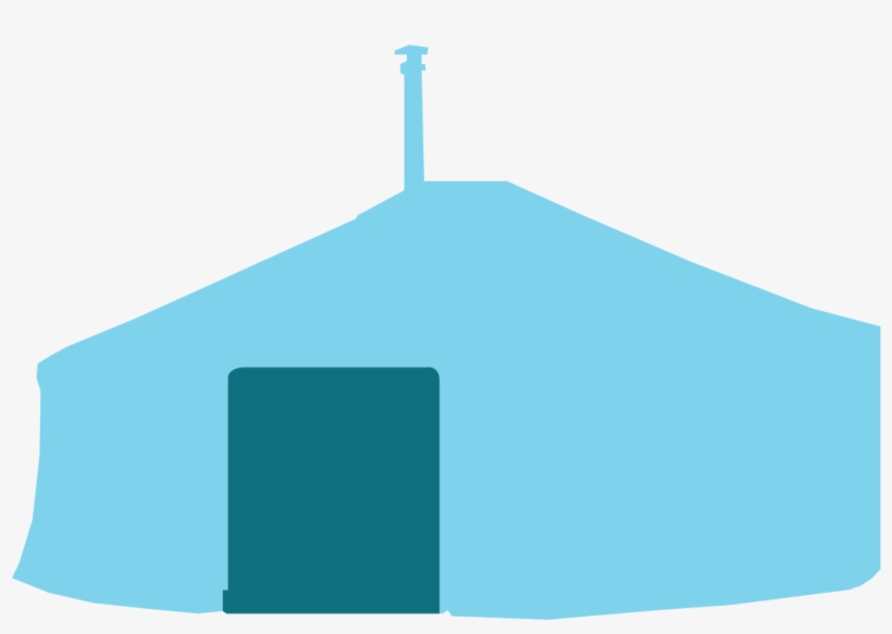 Yurt - Mongolian Ger Logo, transparent png download