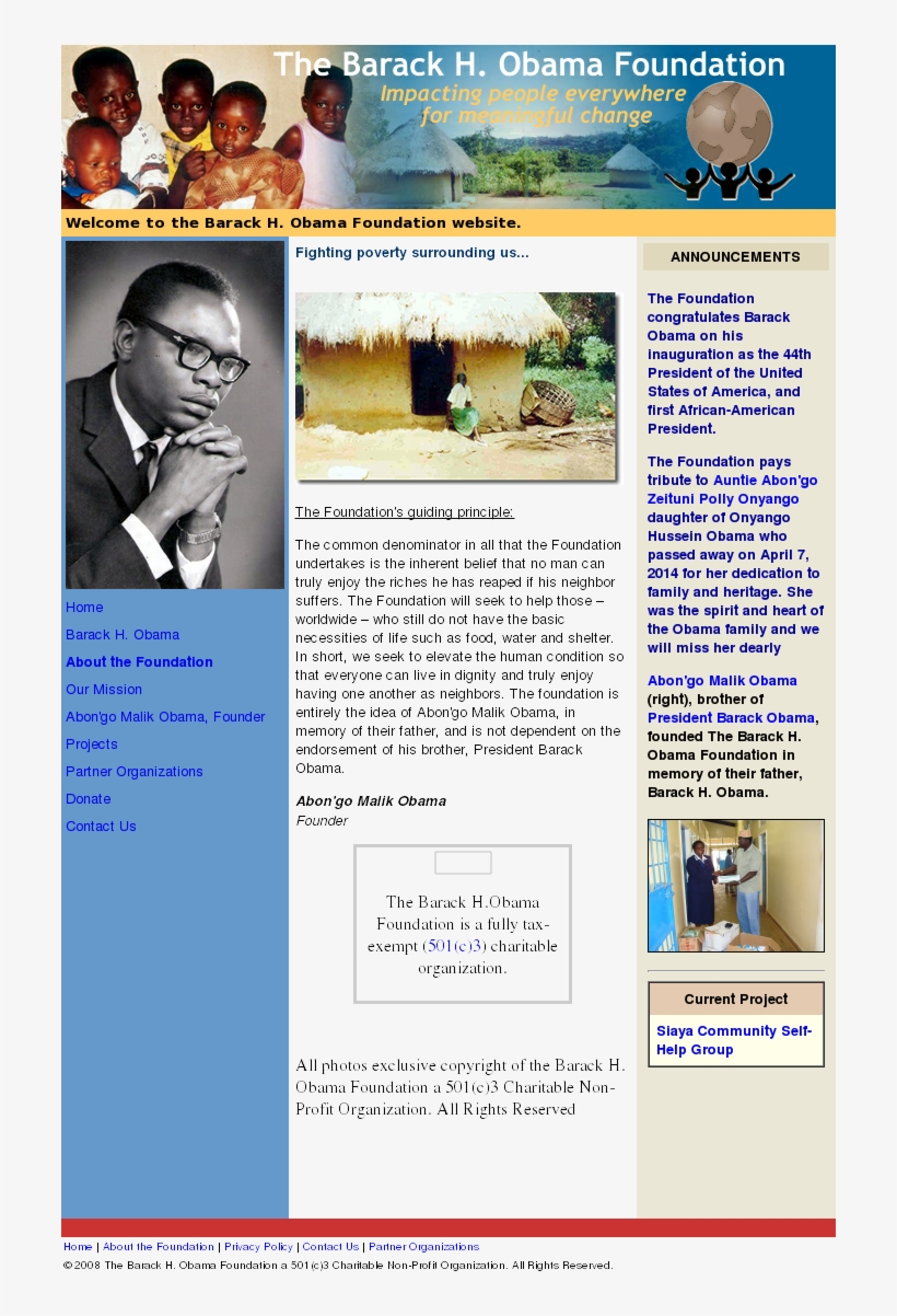 The Barack H - Obama Senior. A Dream Fulfilled, transparent png download