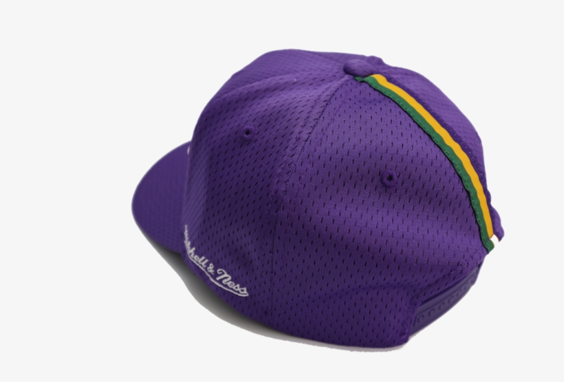 Utah Jazz Mitchell & Ness Jersey Logo 110 Flex Purple - Hat, transparent png download