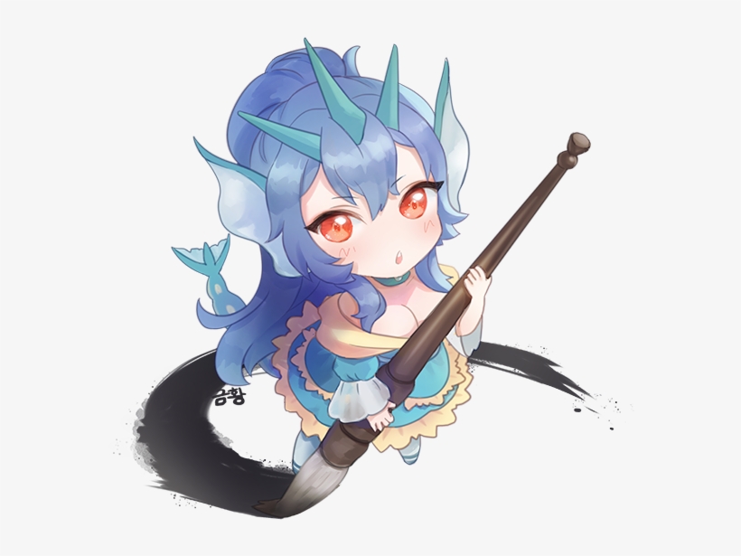 Gyarados Drawn By Tasselcat - Chibi, transparent png download