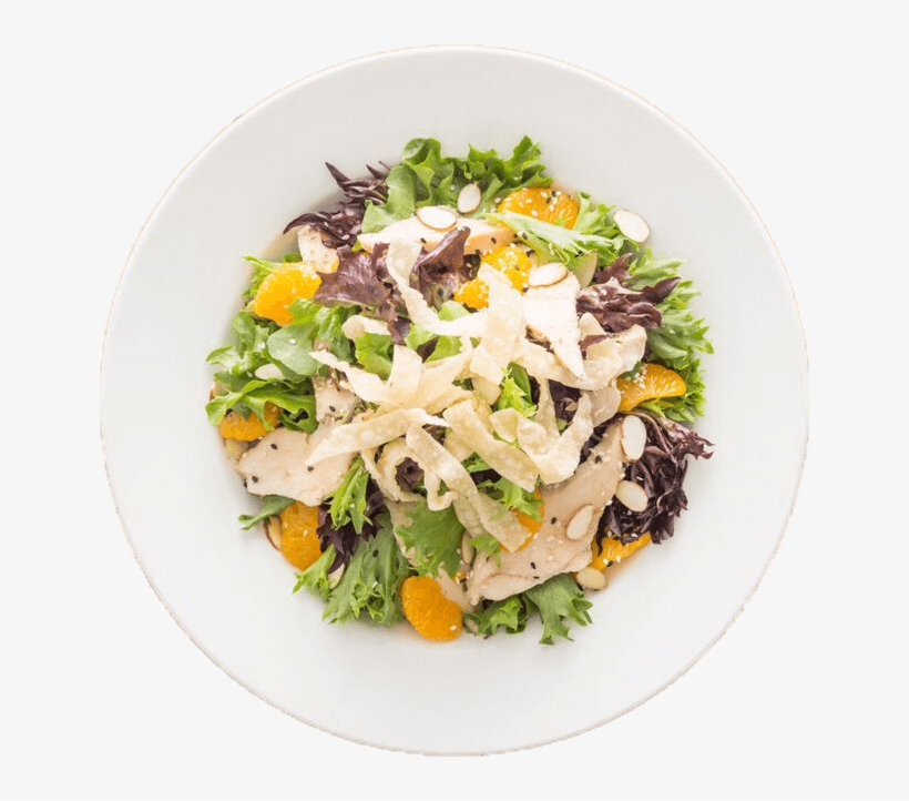 Sesame Chicken, Mandarin Oranges, Crispy Wontons, Toasted - Tuna Salad, transparent png download