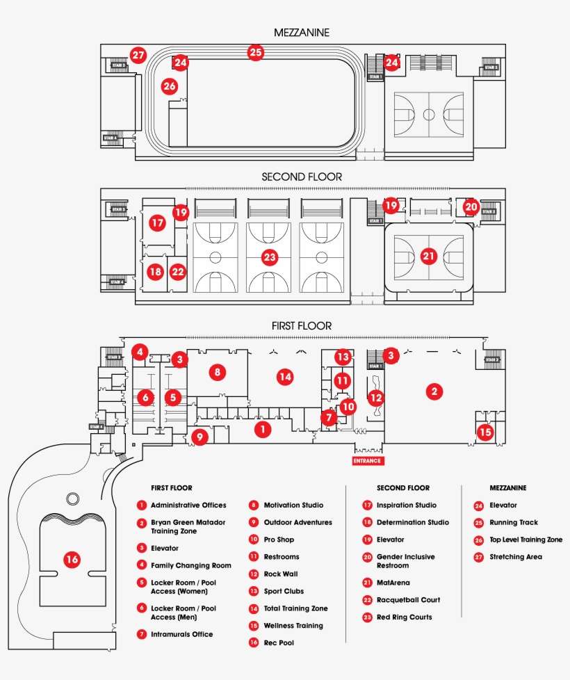 Download A Pdf Of The Src Map Pdf Icon - Northridge Student Recreation Center Plan, transparent png download