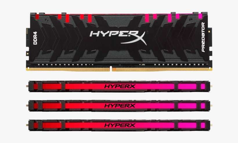 32gb Kit Hyperx Predator Rgb Ddr4 3600mhz, Cl17, Black, - Hyperx Predator Ddr4 8gb, transparent png download