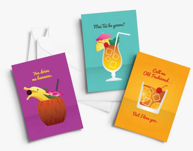 Illustrated Greeting Cards - Design, transparent png download
