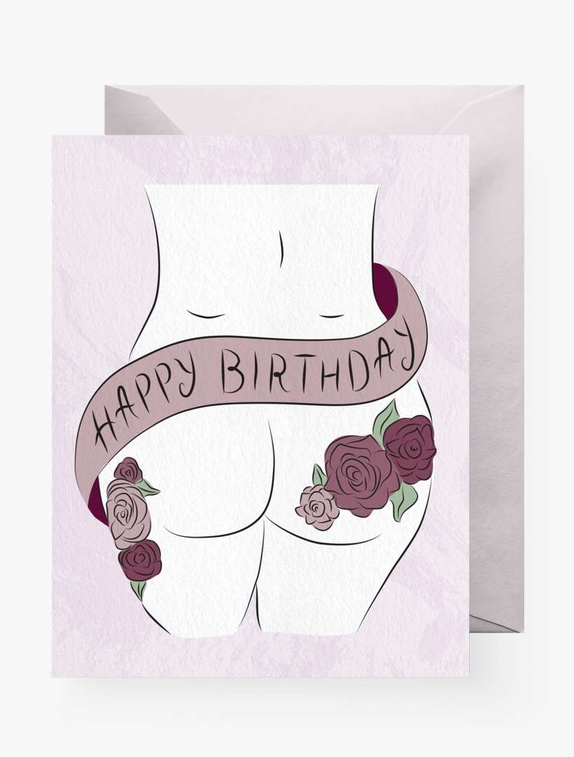 Floral Birthday Booty - Birthday, transparent png download