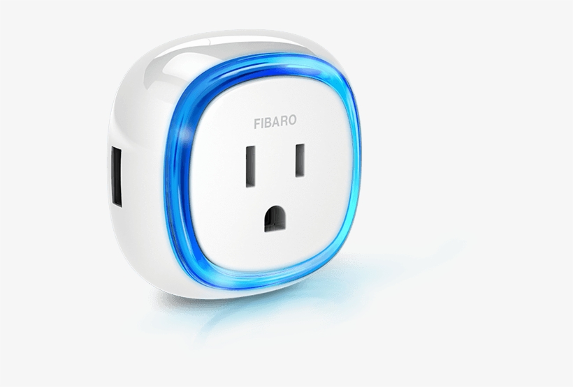 Fibaro Wall Plug With Usb - Wall Plug Fibaro Png, transparent png download